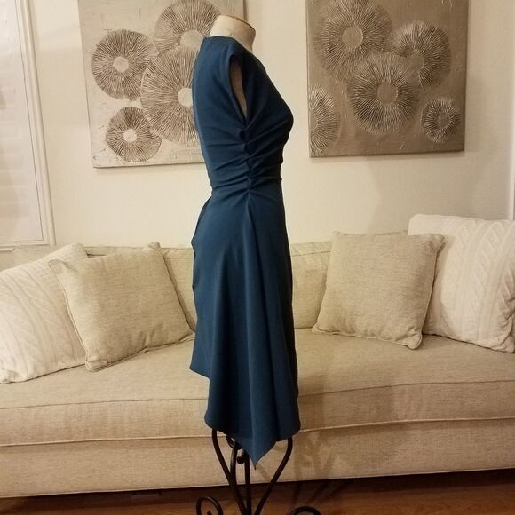 Julia Jordan Ruched-side Cap Sleeve Dress sz 2 - Picture 5 of 8